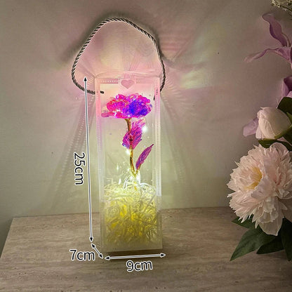 Eternal Rose LED Light in Glass Dome for Valentine's Day and Special Gifts