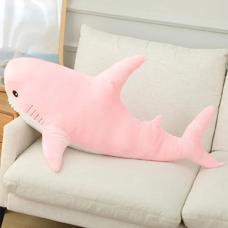 Cute Cartoon Giant Shark Whale Plush Pillow - Cozy Home Decor for Kids