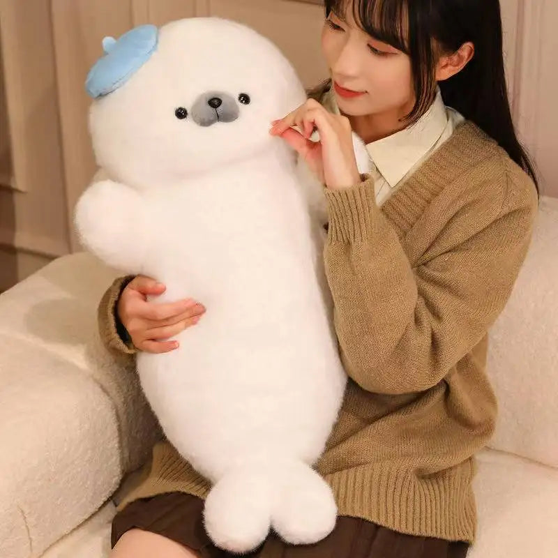Sleeping Seal Plush Pillow Doll