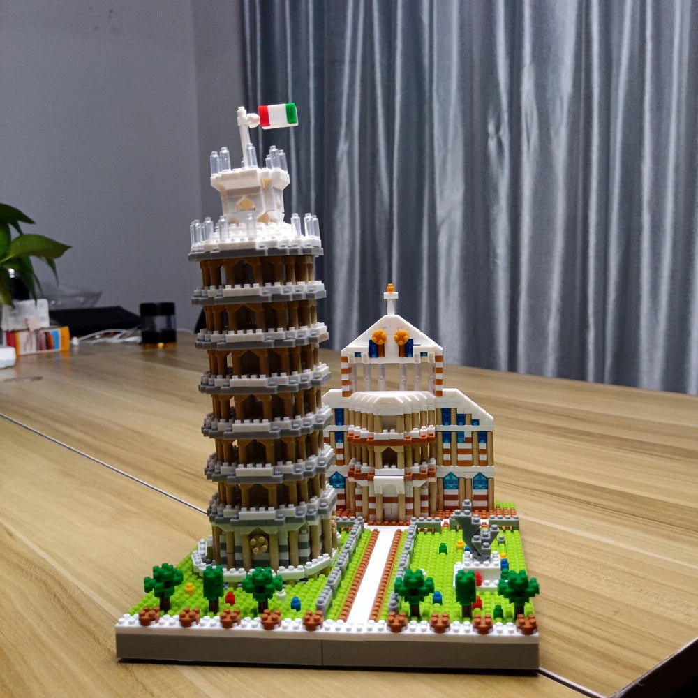 The Leaning Tower of Pisa Euro Constrution Micro Mini Building Blocks