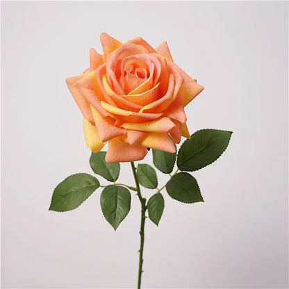 5Pc Real Touch Rose Artificial Flowers Moisturizing Silk Roses for Wedding and Home Decor