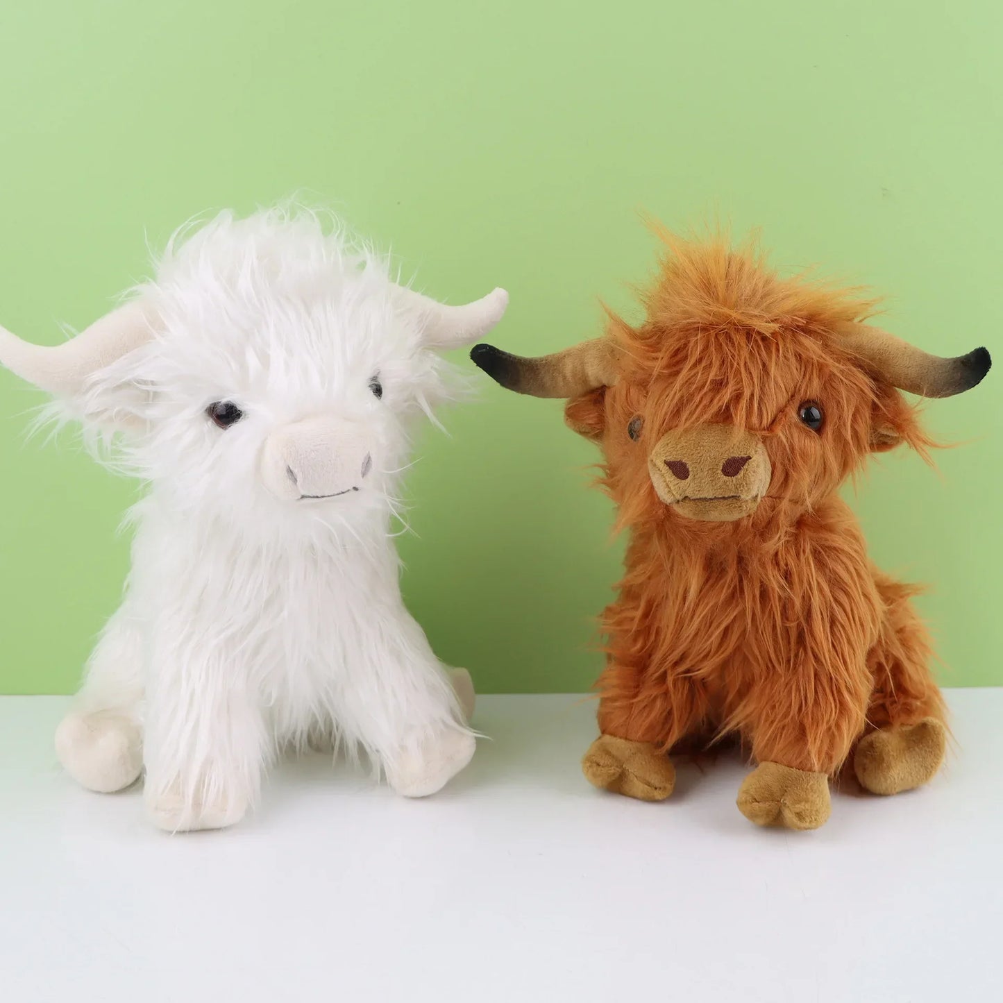 Highland Cow Plush Toy - Soft, Lifelike Stuffed Animal for Kids