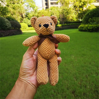 Mini Dressed Bear Plush Keychain Soft Stuffed Doll