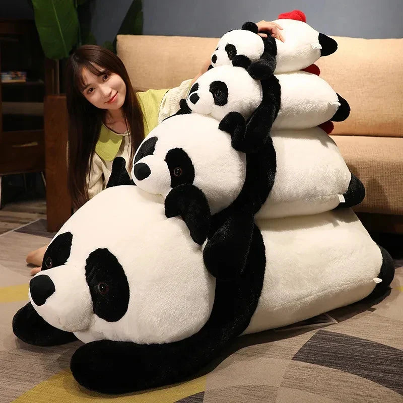 Giant 90cm Kawaii Plush Panda - Adorable Stuffed Animal Pillow Toy