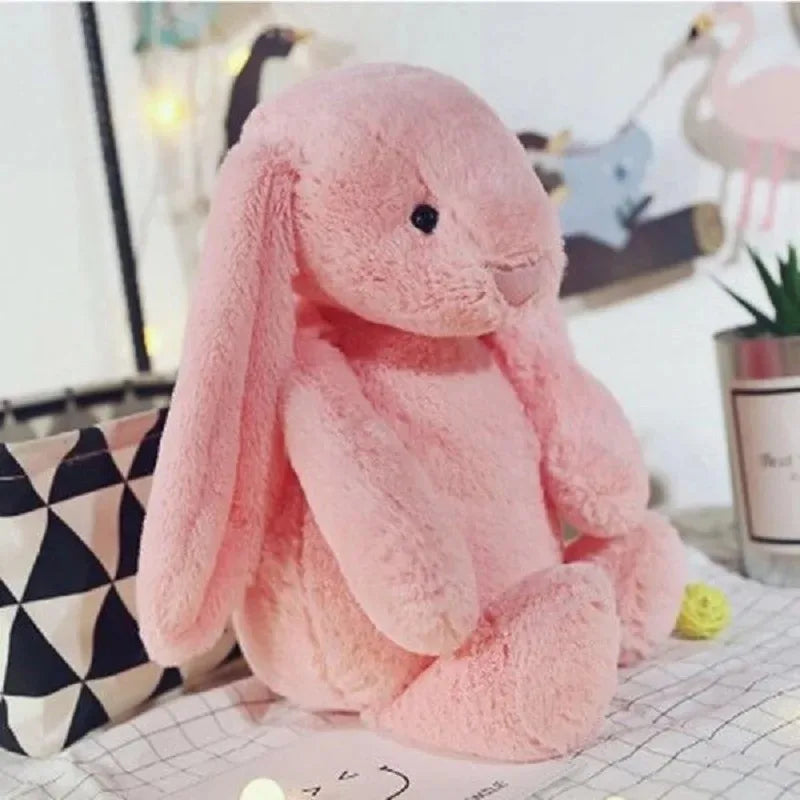 Cute Plush Long Ear Rabbit Doll - Adorable Sleeping Companion for Kids