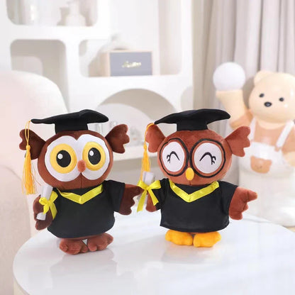 Graduate Plush Dolls: Adorable Capybara, Owl & Bear Stuffed Toys