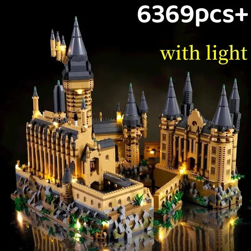 City Creative Medieval Magic Castle Series School Architecture Palace Model Building Blocks