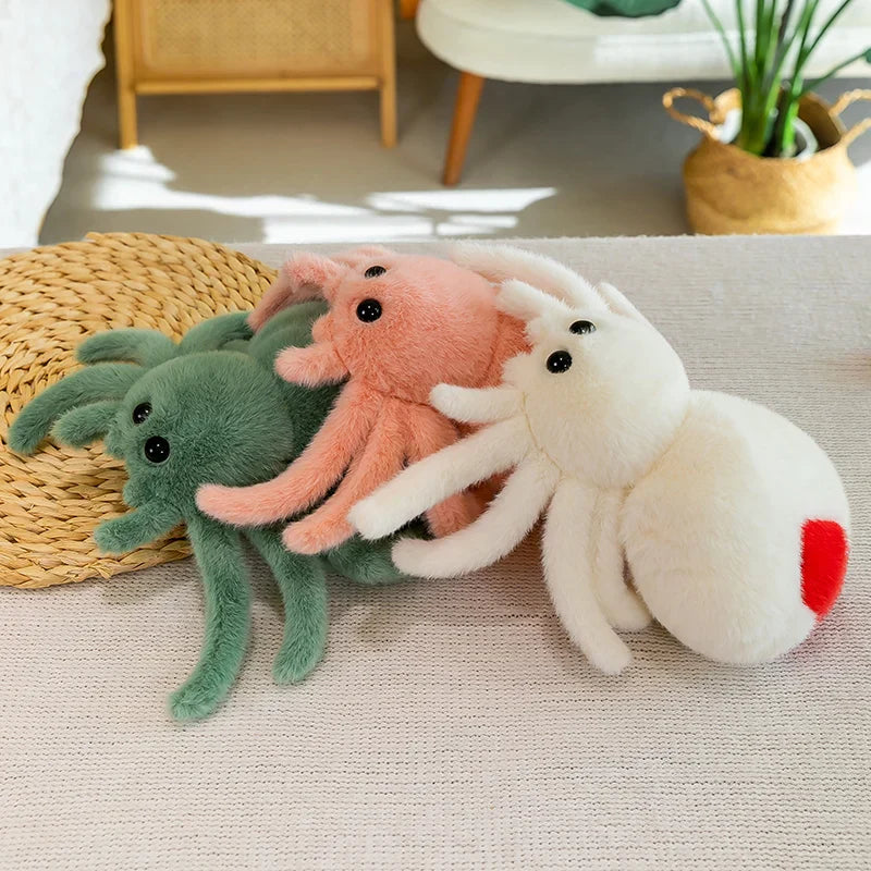 Creepy-Crawly Plush Spider Doll - Adorable Jumping Reptile Toy!