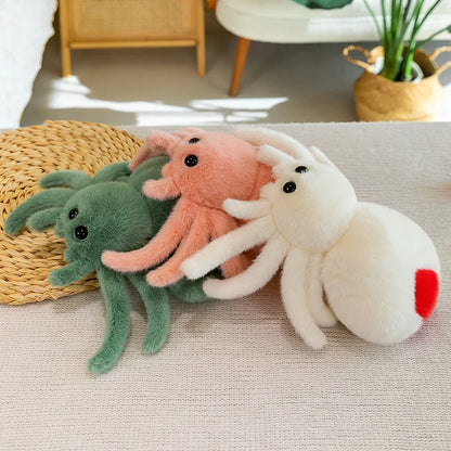 Creepy-Crawly Plush Spider Doll - Adorable Jumping Reptile Toy!