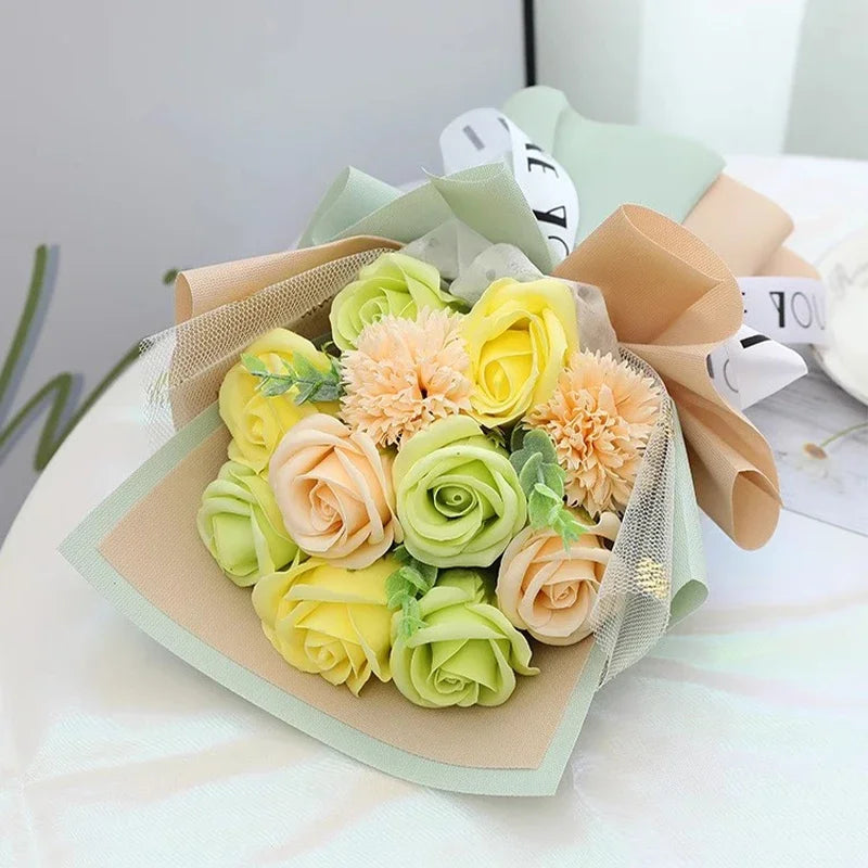 Pink Soap Rose Preserved Bouquet