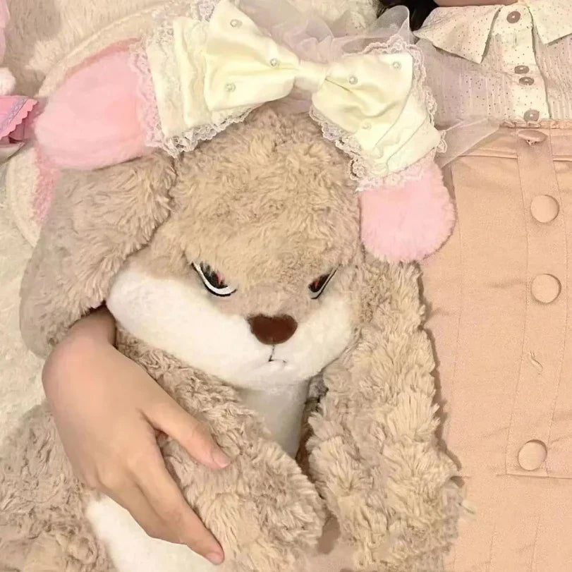 Large Angry Rabbit Plush Toy Soft Cute Stuffed Animal