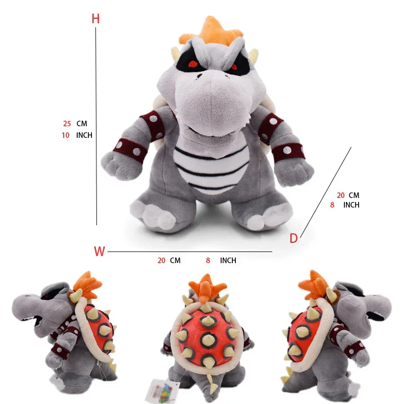 Super Mario Bros Plush Toys - Adorable Bowser Jr, Meowser & Lemmy Dolls