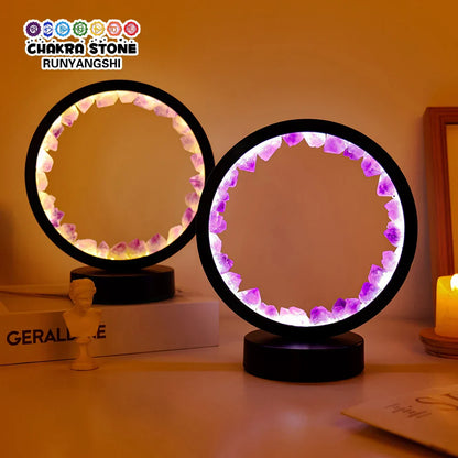 Natural Gemstone Crystal Lamp