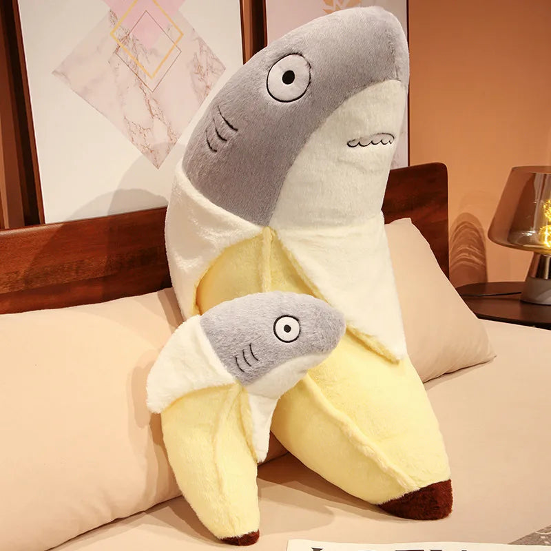 Cute Shark Banana Plush Soft & Cuddly