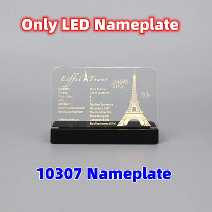 Led Light Kit For Eiffel Tower PARIS World Famous Architecture Building Blocks