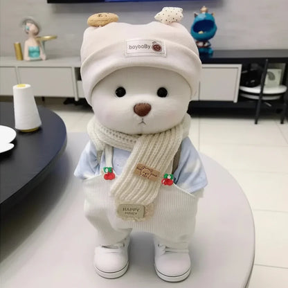 Handmade Teddy Bear Plush Doll with Outfit 30cm