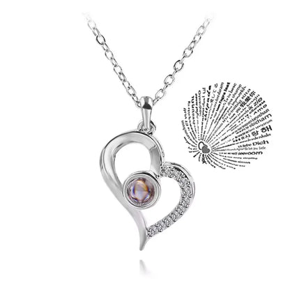 Couple Heart Necklace Symbol of Love