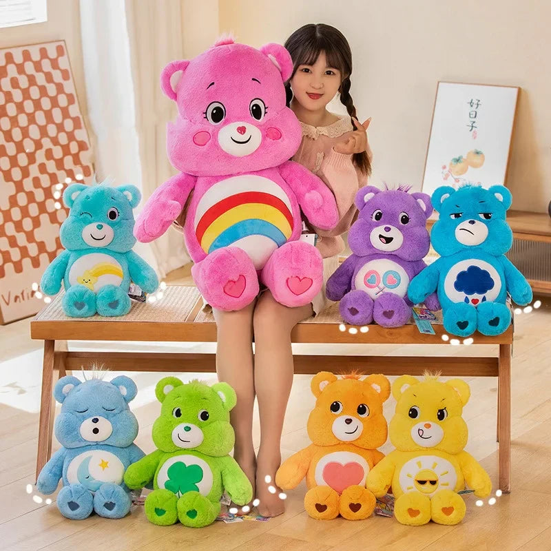 Colorful Teddy Bear Plush Pillow Soft Stuffed Doll