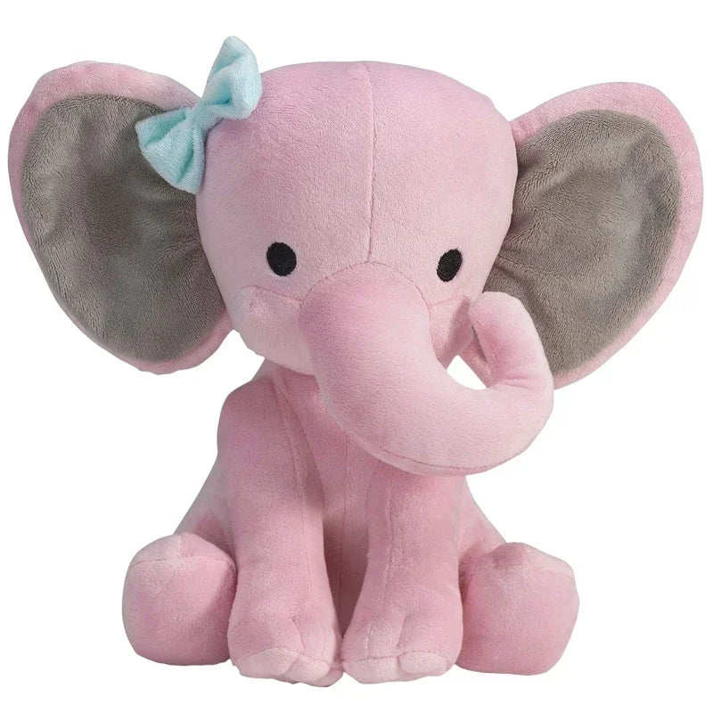 Gray Elephant Plush - 25cm Soft Stuffed Toy for Kids and Nursery Decor