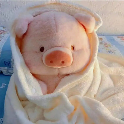 Kawaii Anime Pig Plush Toy - Soft Toast Pillow for Girls' Xmas Gift