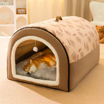 Warm Winter Dog Kennel Mat