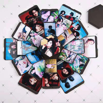 Hexagonal Explosion Gift Box with Photo Album for Valentine