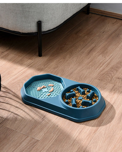 Dual Slow Feeder & Lick Mat Bowl