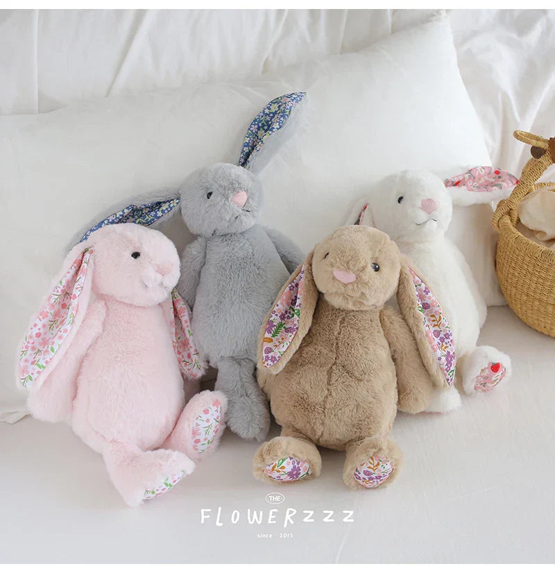 Floral Bunny Plush Toy 30cm