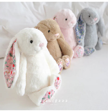 Floral Bunny Plush Toy 30cm