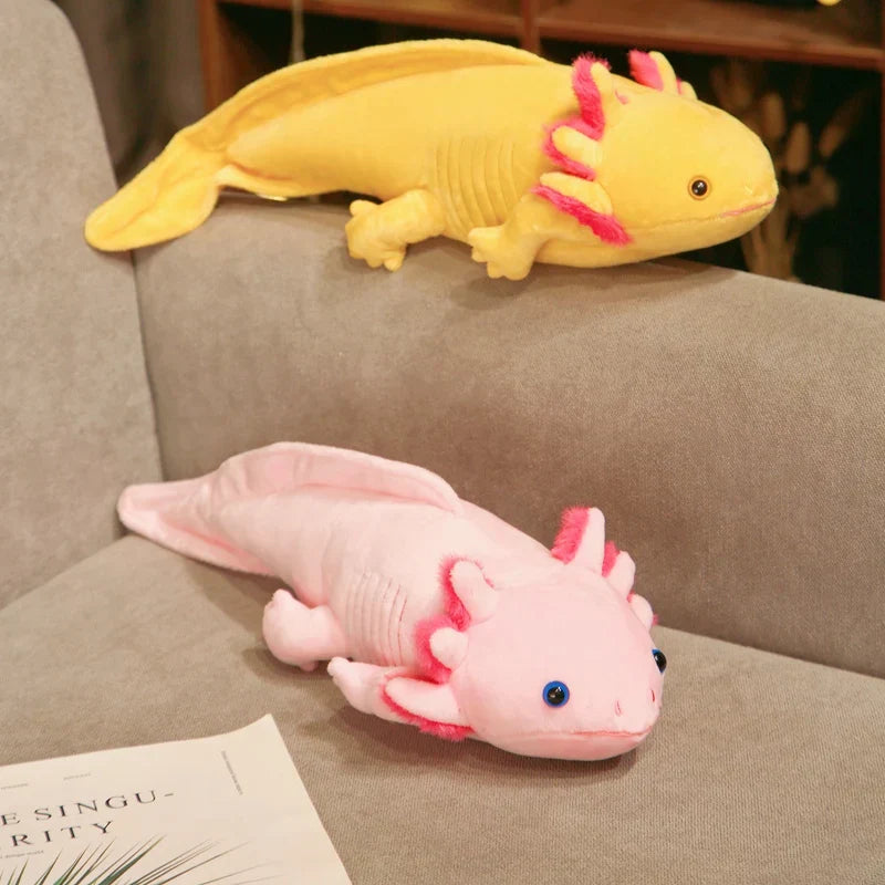 45cm Colorful Axolotl Plush Toy Soft Stuffed Salamander Pillow for Kids