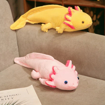 45cm Colorful Axolotl Plush Toy Soft Stuffed Salamander Pillow for Kids
