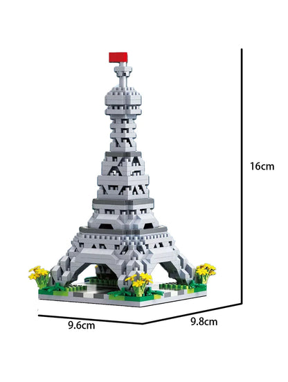 City Building Tower DIY Assembly Puzzle Creative Micro Brick