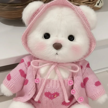Handmade Teddy Bear Plush Doll with Outfit 30cm