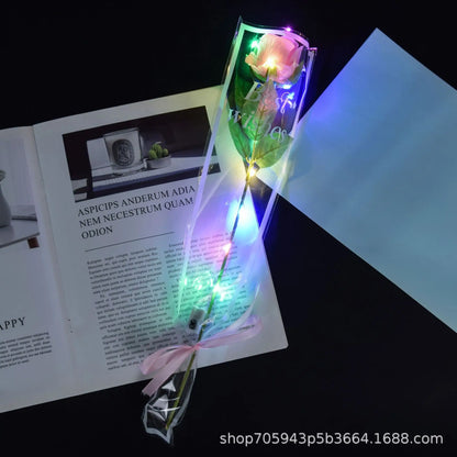 LED Light Up Rose Bouquet Decor