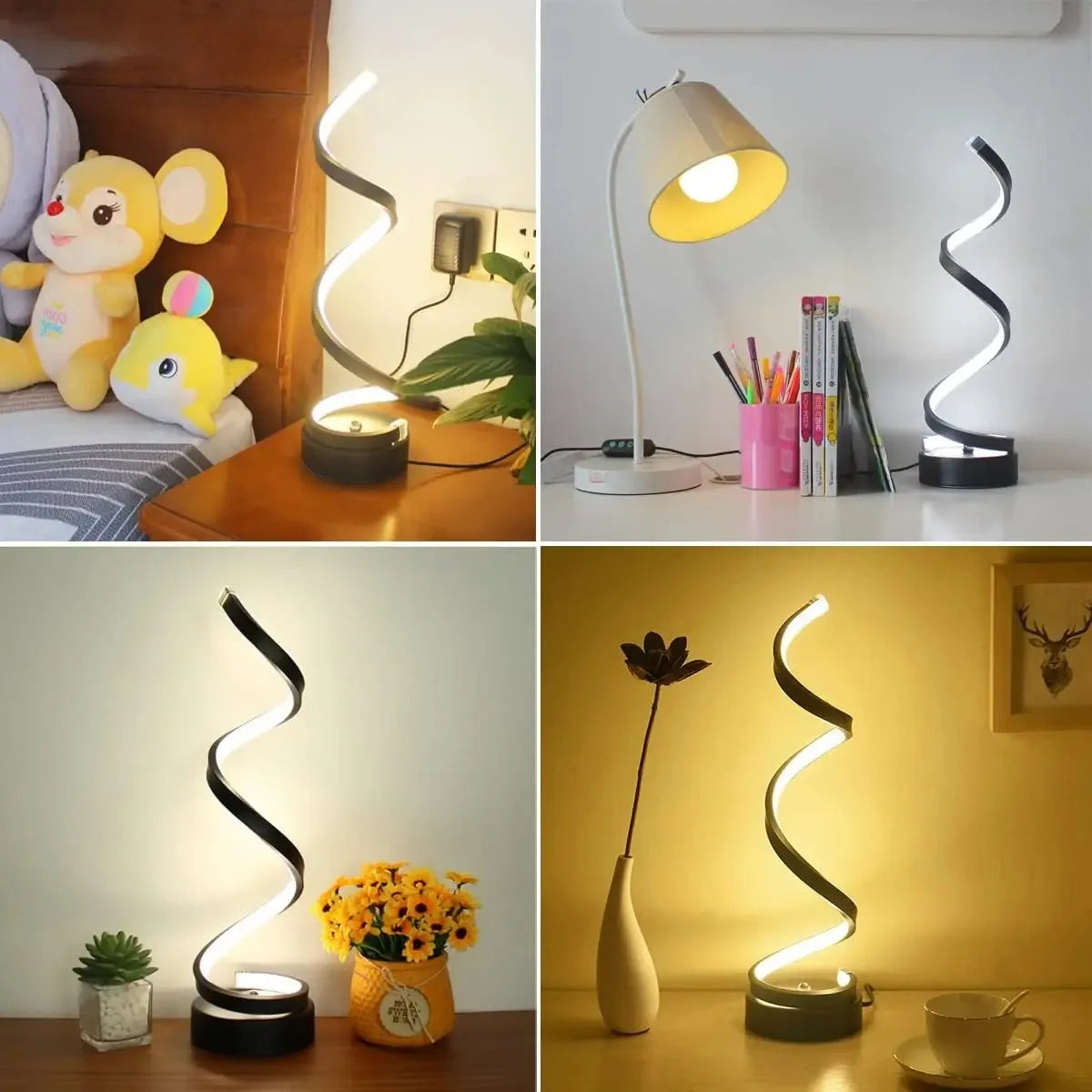 Modern Spiral Dimmable Table Lamp