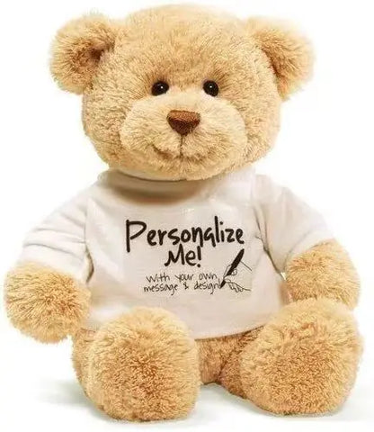 DIY Teddy Bear with Blank White T Shirt 11 Inch
