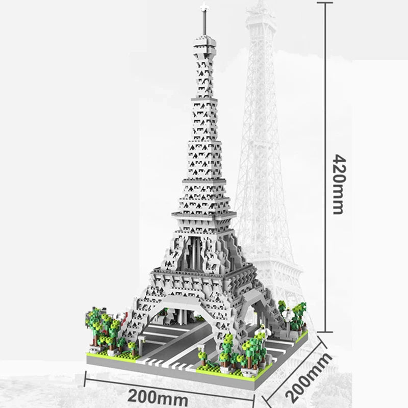 Paris Tower Street View Building Block