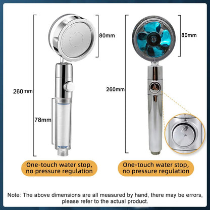 Turbocharged Rotating Shower