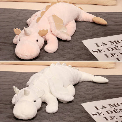 Giant Plush Unicorn Dinosaur Hug Pillow Soft Stuffed Toy