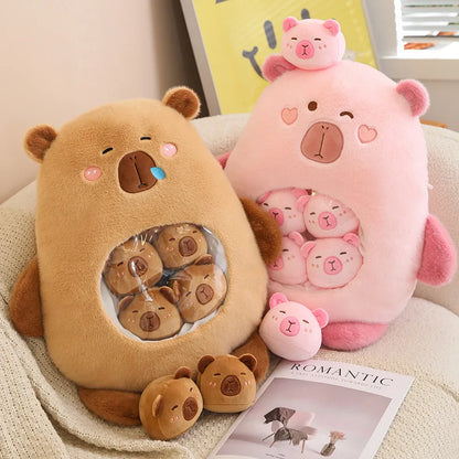 Capybara Plush Pillow Soft Stuffed Doll