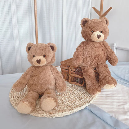 Curly Love Teddy Bear Plush Hug Pillow 40cm