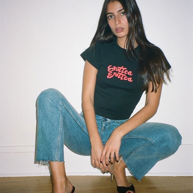 Lettered Printed Tee