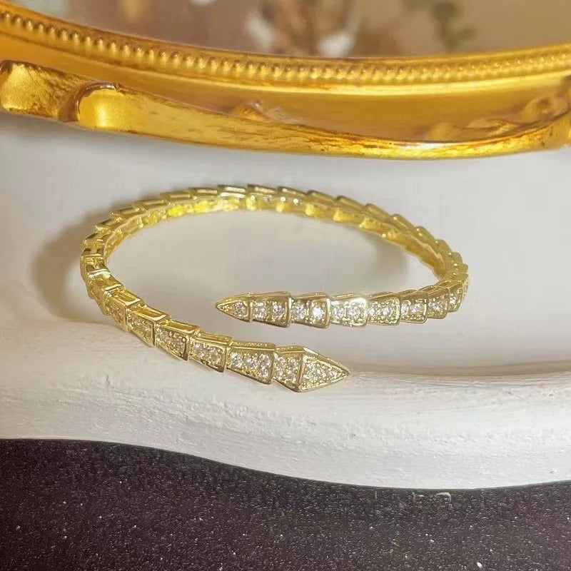 Snake Bone Open Bracelet