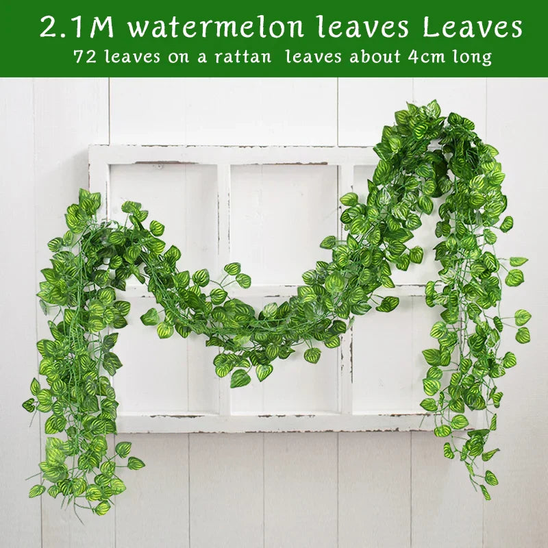 Artificial Plant Green Ivy Leaf Garland