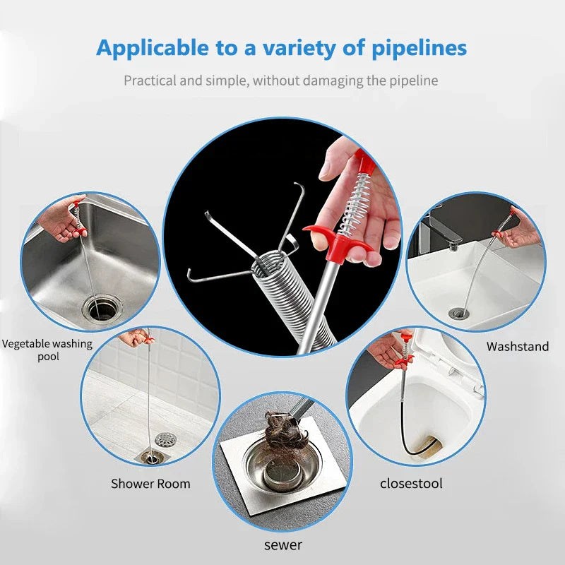 Spring Pipe Clog Remover