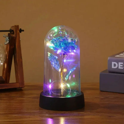 Eternal Rose LED Light Glass Dome