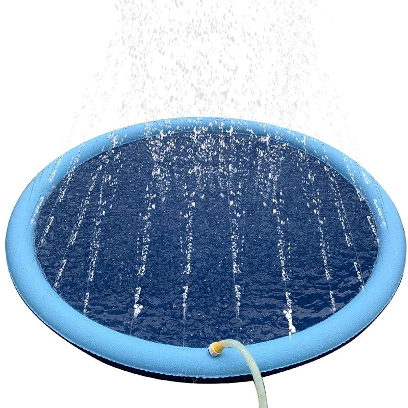 Summer Pet Pool - 150/170cm Inflatable Sprinkler Pad for Dog