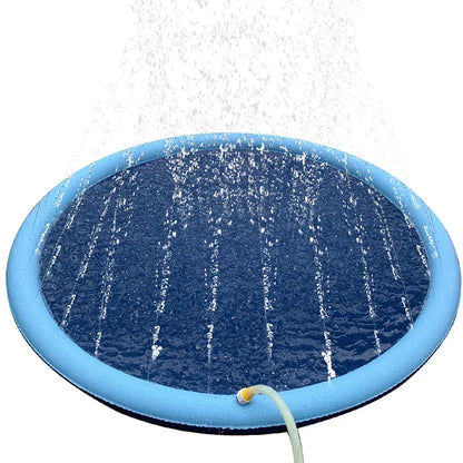 Summer Pet Pool - 150/170cm Inflatable Sprinkler Pad for Dog