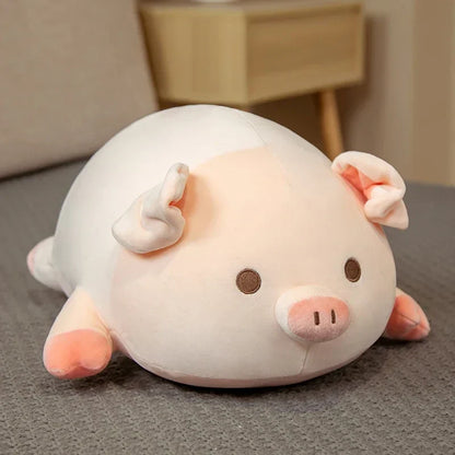 Kawaii Pink Pig Plush Toy - Soft Cushion for Cozy Decor & Gifts