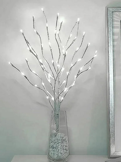 White Birch Branch Light